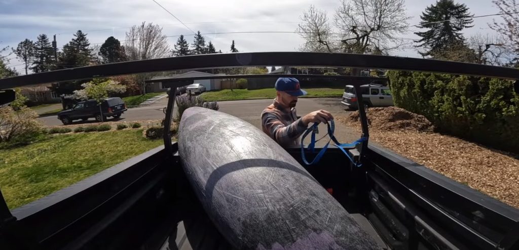 How to transport a kayak in a truck