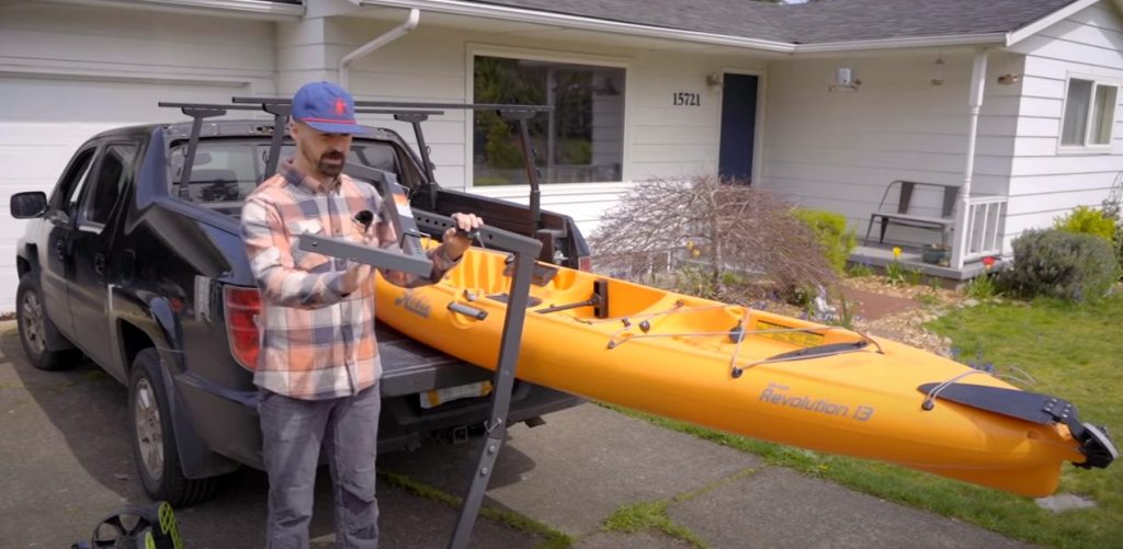 How to transport a kayak in a truck